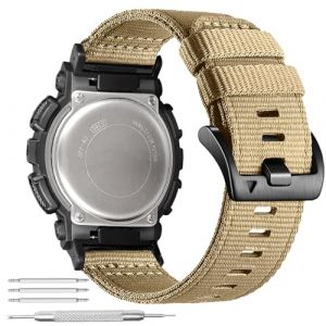Abanen Bracelet de montre robuste en nylon pour Casio gshock DW-5600/8900, bracelet de sport r&eacute;glable pour GA-100/GW-B5600/GB-5600/GW-6900 (marron coyote) (SOGYECS, neuf)