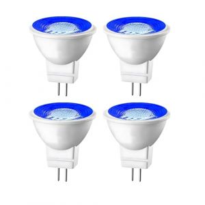 eufeifeiegds Ampoule LED MR11 GU4 bleu rouge vert 3 W 12 V remplace 10 20 35 .0 for décoration extérieure et paysage(Blu) (zhanchifeixiang, neuf)