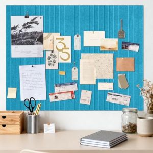 Pinnwand Grande Auto-Adh&eacute;sive, 40x60 cm Bleu Oc&eacute;an Auto-Adh&eacute;sive Pinnwand Tableau en Li&egrave;ge, Tableau D&eacute;coratif en Felt, Tableau Photo Pliable, Tableau M&eacute;mo Vision pour Bureau, Maison & Chambre d'enfant (EYERIYO, neuf)