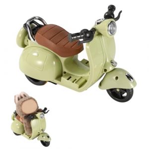 BTFO Scooter pour Poup&eacute;e avec Lumi&egrave;res et Musique, Rotative Interactive Scooter Jouet Miniature D&eacute;coration de Bureau Amusante pour Collectionneurs Poup&eacute;es (Vert) (Bai Yun, neuf)