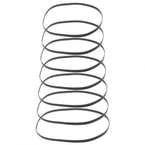 LT Easiyl 100 Pièces 4mm Largeur Enregistreur Courroie en Caoutchouc 40-135mm Mélange Plat Cassette Bande Machine Réparation Ceinture Assortie pour Enregistreur Walkman Répéteur Lecteur DVD (LT-Easiyl, neuf)