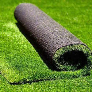 MYOYAY Gazon Artificiel 1x10m Gazon Synthétique en Rouleau Hauteur Fibre 3cm Moquette d'extérieur Outdoor Tapis d'herbe Pelouse Synthétique Réaliste Haie Artificielle Verte pour Balcon,Terrasse,Jardin (SQSQEU, neuf)