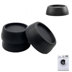 Patin en Caoutchouc de Machine &agrave; Laver,4 Pcs Pied Anti Vibration Lave Linge Tapis Anti Bruit Patins pour Meubles pour Machines &agrave; Laver S&eacute;choirs et Meubles Laver Caoutchouc Antid&eacute;rapant Coussinets (Ginddy, neuf)