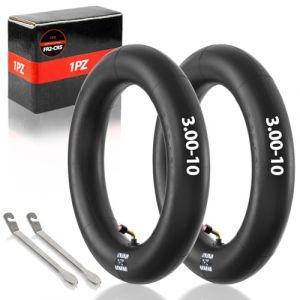 1PZ FR2-CR5 Chambre &agrave; Air 80/100-10 3.00-10 2.75-10 avec Valve coud&eacute;e Compatible avec XR50 XR70 CRF50 CT70 EZ90 Cub Razor RSF650 Kawasaki KLX110 Suzuki DRZ110 Motos Cross Scooter 2 pi&egrave;ces (1PZ, neuf)