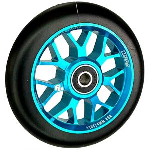Fantic26 Spy7 Stunt Scooter Rolle I Trick I Tret I Enfants I Roller I Roue I 110mm I ABEC 11 I Rapide I Silencieux I Freestyle (Turquoise/Noir Mat) (Fantic26 Funsport GmbH, neuf)
