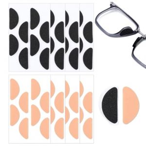 Quesuc Coussinet Lunettes Nez,32 Paires Coussinet Lunettes Nez, Plaquette Nez Lunettes,Anti Glisse, Protection Nez pour Lunette et Lunettes de Soleil (couleur+ Noir) (LUXURY SPENDINGS, neuf)