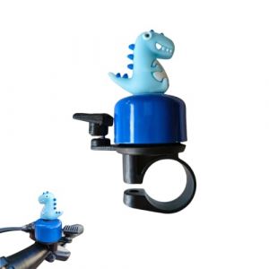 JYNVO Sonnette de V&eacute;lo Enfant, Dinosaure Cartoon Bleu 1PCS, pour V&eacute;lo Scooter Tricycle Mini Sonnette de V&eacute;lo Cadeau d'anniversaire de No&euml;l ou de F&ecirc;te des Enfants (ROBFLOR MARKET CARS, neuf)