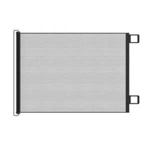 Barrière Escamotable pour Intérieur,Barrière De Sécurité sans Perçage - Sécurité Filet Anti Chats sans Percage pour Cuisine Terrasse Escalier Cheminée Piscine Balcon (QEYOUNG, neuf)