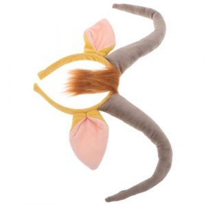 Mobestech Serrage-T&ecirc;te Cornes D&rsquo;Antilope en Peluche Jaune Brun Accessoire Costume de Taureau pour Cosplay Halloween Serrage-T&ecirc;te Oreilles D&rsquo;Animal Doux pour F&ecirc;tes et D&eacute;guisements (Cash Liu, neuf)