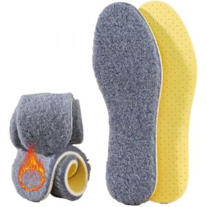 SOLO ACTFIT Semelles d&rsquo;Hiver Laine d'agneau Extra &eacute;paisses Semelles Thermiques Isolation Mousse Semelles Chaudes pour Chaussures Semelles Chauffantes Homme Femme Confortable Semelles Extra Douces (Hongyu-EU, neuf)