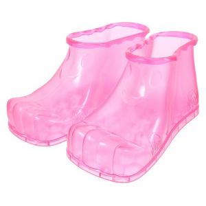 DIYEAH Chaussures de Bain de Pieds Rouges en Pvc Taille Petite Adapt&eacute;e Jusqu&rsquo;au 42 Conteneur Pratique pour Bain de Pieds &agrave; Domicile pour P&eacute;dicure et D&eacute;tente Chaussures Simples pour Soin (Canell, neuf)
