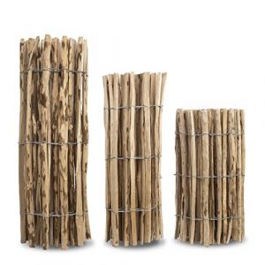 MC.Sammler clôture ganivelle en Bois noisetier 26 Dimensions Hauteur 50 cm - 150 cm Longeur 5/10 mbarriere girondine avec Treillage Double Torsion (Hauteur: 120cm X Longeur: 500cm, écart: 7-8 cm) (Globix24, neuf)