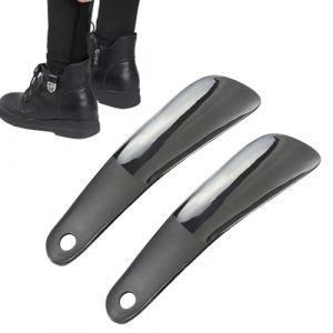 2 Pcs Chausse Pied Métal,Petit Chausse-pieds Chausse Pieds Court Metal pour Convient à Toutes Les Tailles de Pieds,15,5cm Chaussé Pied Facile à Utiliser,Chausse-Pied en Acier Inoxydable (ZHANG HAIBIN DE OUZHOUDIAN, neuf)
