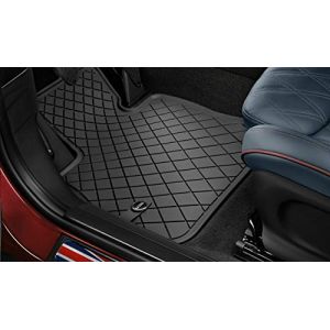 Mini LHD Essential Black Tapis de sol en caoutchouc Mini d’origine pour toutes saisons - Noir - Tapis avant pour Mini F55/F56 (KRAH+ENDERS FULDA, neuf)