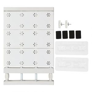 HERCHR Étagère De Tension De Placard Extensible, Panneau De Séparation De Garde-Robe, Tige Extensible, Gain De Place, Panneau De Séparation en Couches pour Armoire(38-60cm) (KnowStoree, neuf)