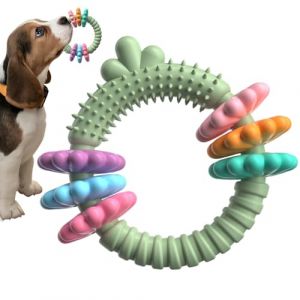 Anneaux à mâcher pour chiens, anneau de dressage pour chien, anneaux à mâcher en caoutchouc pour chiens, masticateurs agressifs, grands chiens, améliore le comportement de mastication sain (frankey, neuf)