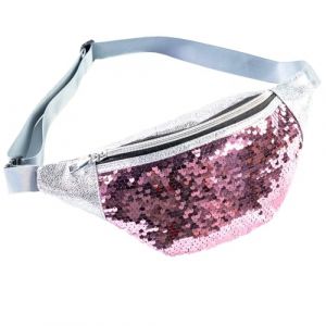 Sac Banane Femme Multipoches Sac Ceinture Ville Imperm&eacute;able Voyage Randonn&eacute;e Sacoche Banane Unisexe Grande Capacit&eacute; Sacoche de Ceinture Camping Loisir Rose 2 (MOJTO, neuf)