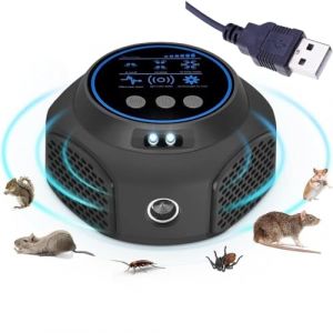 OBEST Répulsif Ultrason pour Souris - Anti Souris et Rats Ultrason avec USB- ultrasons Anti rongeurs - Couverture 300 m² - répulsif Rongeur Puissant pour Intérieur, Entrepôts, Grenier, Garage (Jun Ao Trading Co., Ltd., neuf)