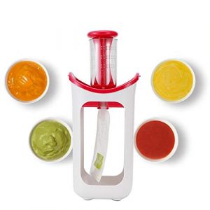 Topyond Machine à Aliments pour Bébés, Presse-purée De Fruits, Station De Pressage des Aliments, Pochettes Alimentaires pour la Cuisine à Domicile, Robot Culinaire pour Enfants(Rouge) (Jialyduu, neuf)