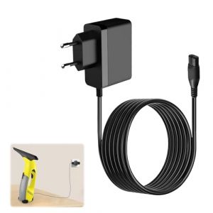Chargeur pour Karc-her Lave Vitre, Chargeur Kar-cher Vitre 5,5v Durable pour Kar-cher Nettoyeur Vitre, C&acirc;Ble D'Alimentation Compatible Avec Wv1, Wv1 Plus, Wv2 Plus, Wv2, Wv5, Wv51, Wv55, Wv60, Wv70 (SUSAN ALICE MORROW-, neuf)