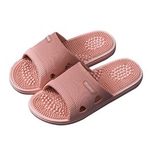 GHYUB Pantoufles De Massage，Masseurs De Pieds Chaussons De Massage D'acupression pour Hommes Femmes, Th&eacute;rapie Favorisant La Circulation Sanguine, Chaussures De Massage Antid&eacute;rapantes pour Bain Douche (LouER Store, neuf)