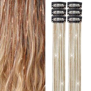 Guirlande &agrave; cheveux &agrave; clipser, Clinquante &agrave; cheveux | Kit de guirlandes de &agrave; clipser, guirlandes de &agrave; paillettes f&eacute;eriques | Pince &agrave; f&eacute;erique &agrave; paillettes, m&egrave;ches scintillantes (dingriseng11111, neuf)