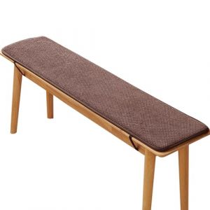 Coussin de Siège Banc, Coussin de Banc Rectangulaire, Coussin de Banc de Jardin Épais Extérieur, Coussin Coussin pour Banc de Jardin, Baie Vitrée, Salle à Manger(Color:Coffee color,Size:120x30cm) (XHIDLM, neuf)