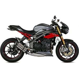 T.016.L7 Pot d'echappement MIVV Suono Acier inox bas Pour Speed Triple 2018 18 (Magic Motor, neuf)