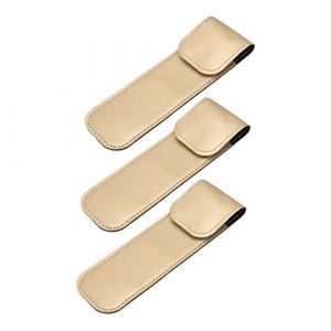 minkissy 3 Pièces Étui De Protection Pince à Épiler Manchon En Cuir Pince à Épiler Manche En Cuir Support De Stockage De Pincettes Étui Pince à Cils Faux Cils De Rangement Faux Cuir (Prettbeauty, neuf)