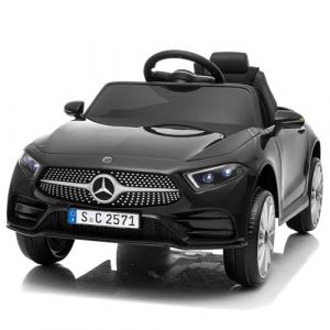 LALAHO Voitures électriques pour Enfants Mercedes Benz avec Télécommande 2.4G, Véhicule électrique Enfant 2 Portes avec MP3 (CLS Noir) (Sarefun, neuf)
