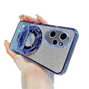 QIWEIQING Coque Compatible avec Honor 400 Lite, Brillant Paillette Design pour Filles Femmes Etui Protection Cam&eacute;ra D&eacute;grad&eacute;es Transparente Slim Anti-Choc Housse pour Honor 400 Lite. Blue DS (QIWEIQING, neuf)