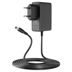 Gonine Adaptateur d'alimentation de pédale 9V 500mA, Pointe négative, Compatible avec Boss, Danelectro, Clavier électronique, 2m, Noir (GONINE, neuf)
