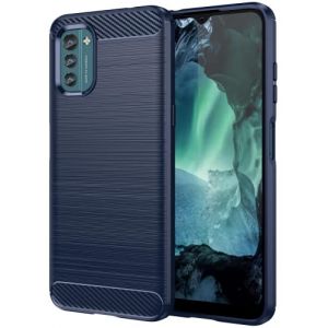 Folmecket Coque Nokia G21/G11, Fibre de Carbone Résistant aux Rayures, Absorption des Chocs Souple en Caoutchouc TPU Housse de Protection pour Nokia G21/G11 6.5" Bleu (Folmecket, neuf)