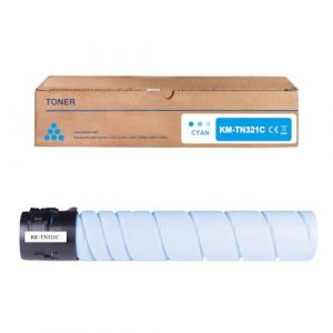 Amla Toner A33K450 Compatible avec Konica Minolta TN321C Toner Konica Minolta TN321 Cyan Konica Minolta TN-321 Cyan pour Konica Minolta Bizhub C224e C224 C284 C284e C364 C364e (AP SmartTech, neuf)