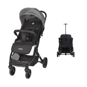 Nania Myla, poussette canne compacte, 0 à 4 ans (22kg max), légère (7,5 kg), poussette citadine, inclinable d’une main en position allongée, grand panier de rangement, avec trolley de transport (Baby shop online, neuf)
