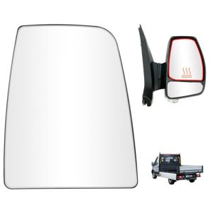 vsshe Verre de R&eacute;troviseur Remplacement pour Ford Transit MK8 2014 et plus, BK31-17K740-BA, 1823995, Retroviseur Ext&eacute;rieur, Miroir Chauffant Sup&eacute;rieur Droit, R&eacute;troviseur Ext&eacute;rieur R&eacute;glable pour Ford (tirehor, neuf)