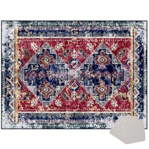 Tapis Batterie antid&eacute;rapant Tapis de Tambour Tapis de Batterie Tapis Insonoris&eacute; Couverture de Tambour Professionnelle Tapis de Protection pour Batterie &eacute;lectronique Tapis Batterie 140 x 120 cm (Qesjodfu, neuf)