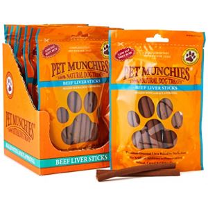 Pet Munchies - B&acirc;tonnets b&Aring;&ldquo;uf et foie pour chiots (90 g) (Variable) (Royal Pet Kingdom United Kingdom, neuf)