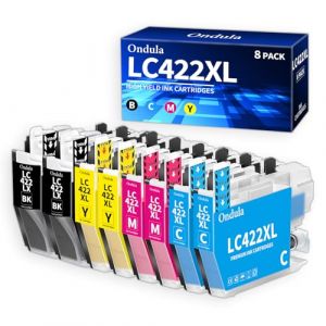 LC422XL Cartouches d'encre LC-422XL compatibles avec Brother LC-422XLVAL LC422 XL pour Brother LC422 pour MFC-J5740DW MFC-J6940DW MFC-J5340DW MFC-J5345DW MFC-J6540DW (Ondula-A, neuf)