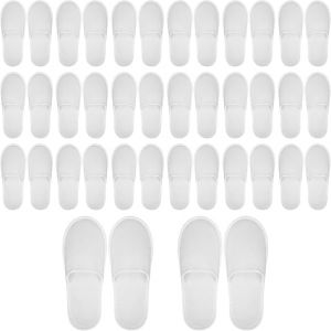 Gziztx Lot de 20 paires de pantoufles pour h&ocirc;tel, pantoufles jetables, pointe ferm&eacute;e, pantoufles blanches pour homme et femme, pour les clients d'h&ocirc;tel et le spa (xuyimaoyi01, neuf)