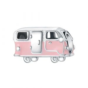 CYMYSS Breloque en Argent Sterling 925 pour Bracelet Perles Charm Bracelet Charms et Perles pour Femme Charms et Breloques pour Femme Pendantes (Caravane rose) (CYMYSS, neuf)