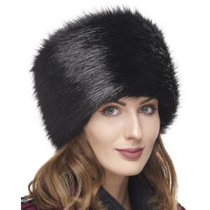 Futrzane Classic Chapeau Cosaque - Chapka Femme en Fausse Fourrure - Toque Russe (S, Noir Classic) (Futrzane EU, neuf)