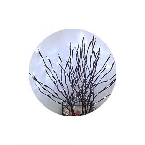 floatofly Branche Lumi&egrave;res, No&euml;l 20 LED Saule Branche Lampe Lumi&egrave;re De Noce Arbre &Agrave; Piles Brindille Lumi&egrave;res D&eacute;coration pour No&euml;l D&eacute;coration De La Maison Blanc (TiantechKong, neuf)