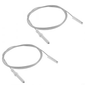 Zoegneer Lot de 2 pièces de rechange pour cuisinière à gaz, brûleur à gaz, bougie d'allumage en céramique, électrode d'allumage pour cuisinière à gaz et cuisinière à gaz (40 mm) (Zoego, neuf)