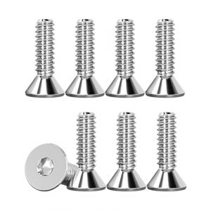 IPNSDON 50 PCS M3 Boulons hexagonaux en acier inoxydable, vis à bride à six pans creux, petites vis filetées, entièrement filetées pour armoires, planches de bois (guoyuxindeouzhoudianpu, neuf)