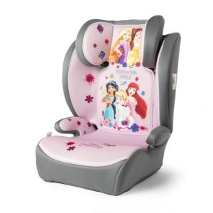 Tataway Disney Princesses i-Size, Rehausseur pour enfant 15-36 kg (3,5-12 ans), 100-150 cm, Siège auto Groupe 2/3, Ceinture 3 points, rose et gris (Mister Shopping, neuf)