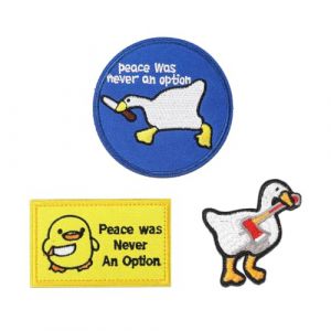 SIRLOMU 3 &Eacute;pingles &agrave; Chapeau pour Animaux avec Velcro par Paquet Mignon Canard Canard Militaire Canard Mignon Mordant un Couteau &Eacute;pingles pour Sac &agrave; Dos, Manteaux, Jeans (SHI  DABAO DE DIAN, neuf)