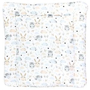 TupTam Matelas à Langer à Motifs pour Bebe Filles et Garçons, Lapin/Chouette, 75 x 85 cm (LotteStyle, neuf)