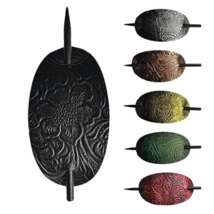 Pinces &Agrave; Cheveux &Eacute;pingle &Agrave; Cheveux | Barrette &Agrave; Cheveux En Cuir Artificiel Avec B&acirc;ton | Pinces &Agrave; Cheveux En Similicuir Pince &Agrave; Cheveux En B&acirc;ton | B&acirc;ton &Agrave; Cheveux Queue De Cheval Pour Femmes Filles (wulea, neuf)