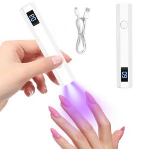 Lampe UV Ongles Gel, Portable Mini UV LED Lampe &Agrave; Ongles avec USB Rechargeable, S&eacute;choir &agrave; Ongles, pour Capsule Ongle Colle faux Ongles Gel Ongle (PAPAPANOU_RAFAELLA, neuf)